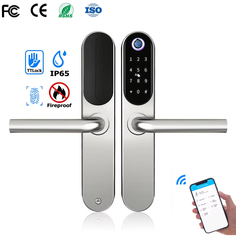 Letter Opener Brass - 304 สแตนเลสดิจิตอลสมาร์ทล็อคอลูมิเนียมเลื่อนประตู Keyless Home Security TUYA