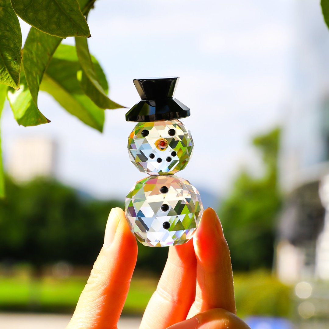 ตุ๊กตาหิมะคริสตัลสีดำ ของสะสม  - Paper Weight Crystal บทวิจารณ์และราคา