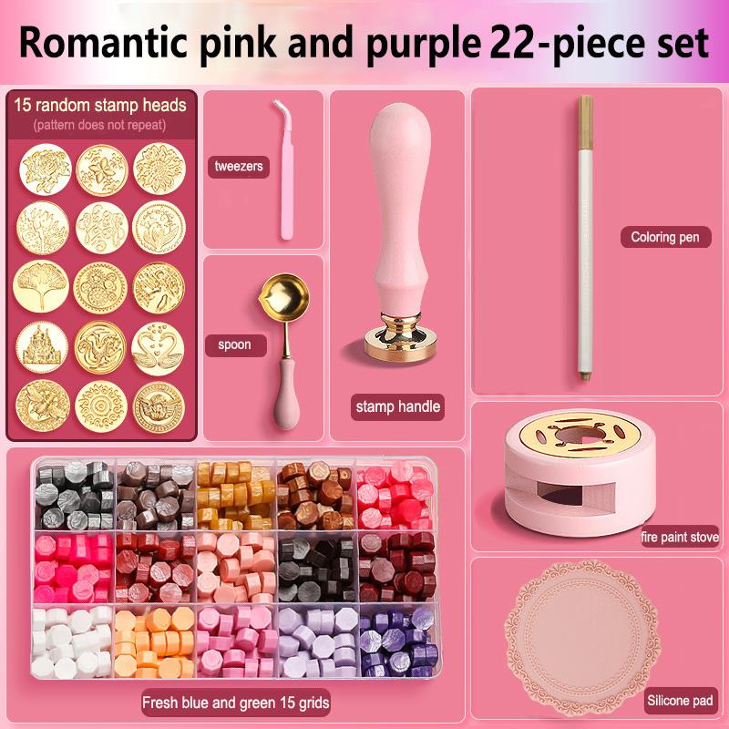 ชุดตราประทับขี้ผึ้งเคลือบเงา ช - Wax Seal Stamp Set บทวิจารณ์และราคา