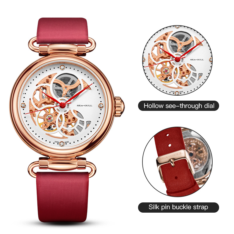 นาฬิกาข้อมือผู้หญิง Seagull Op - Paper Weight Crystal บทวิจารณ์และราคา