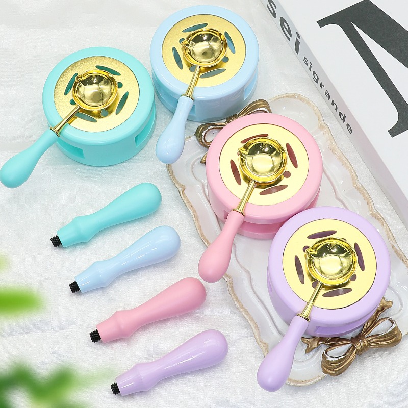 ชุดเตาหลอมแว็กซ์พร้อมอุปกรณ์เส - Wax Seal Stamp Set บทวิจารณ์และราคา