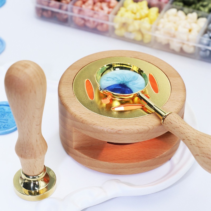 ชุดเตาหลอมแว็กซ์พร้อมอุปกรณ์เส - Wax Seal Stamp Set บทวิจารณ์และราคา