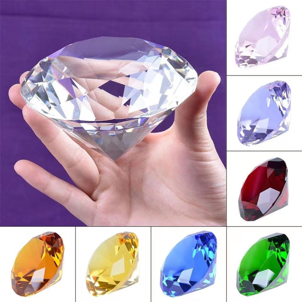 แก้วคริสตัลรูปเพชรที่ทับของตกแ - Paper Weight Crystal บทวิจารณ์และราคา