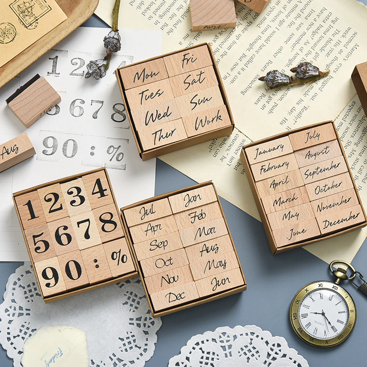ตราประทับวันที่ทำจากไม้และยาง  - Rubber Date Stamp บทวิจารณ์และราคา