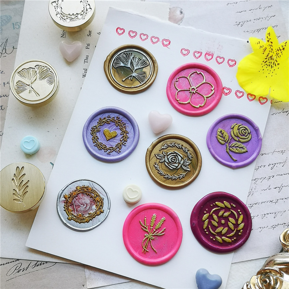 ขี้ผึ้งตราประทับหัวแสตมป์ดอกไม - Wax Seal Stamp Set บทวิจารณ์และราคา