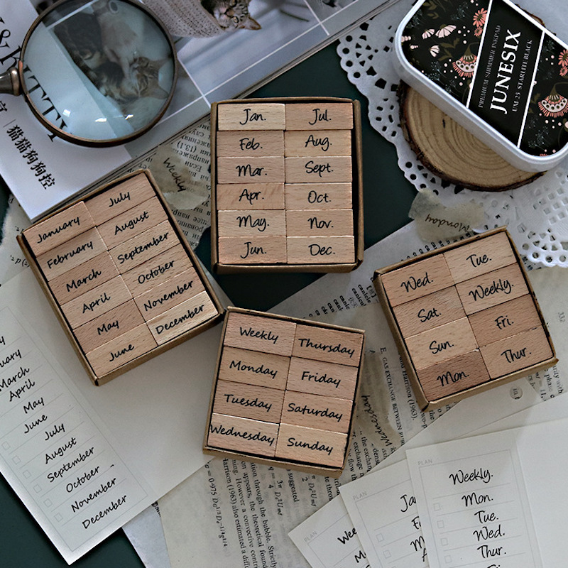 ตัวเลขอาหรับวันเดือนปฏิทินแสตม - Rubber Date Stamp บทวิจารณ์และราคา